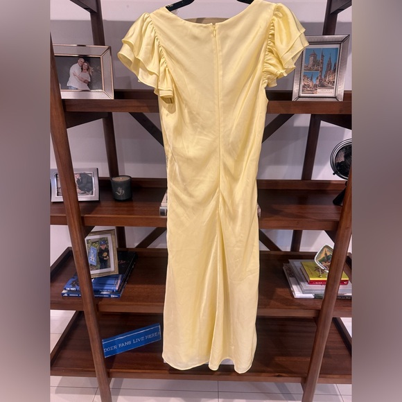 Tularosa Kayla Midi Dress in Butter Yellow - Picture 4 of 5